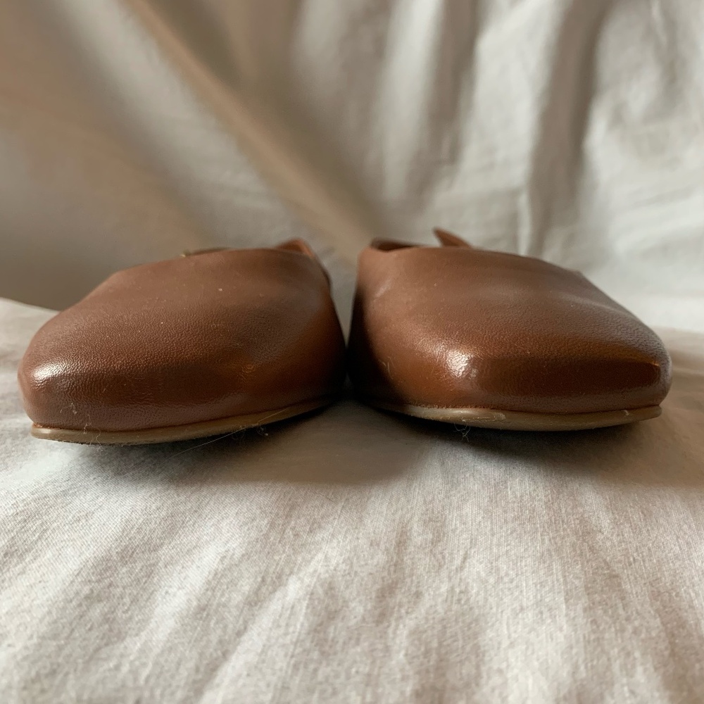 Trotters 'Holly Slingback Flats' in tan genuine leather - Picture 3 of 10
